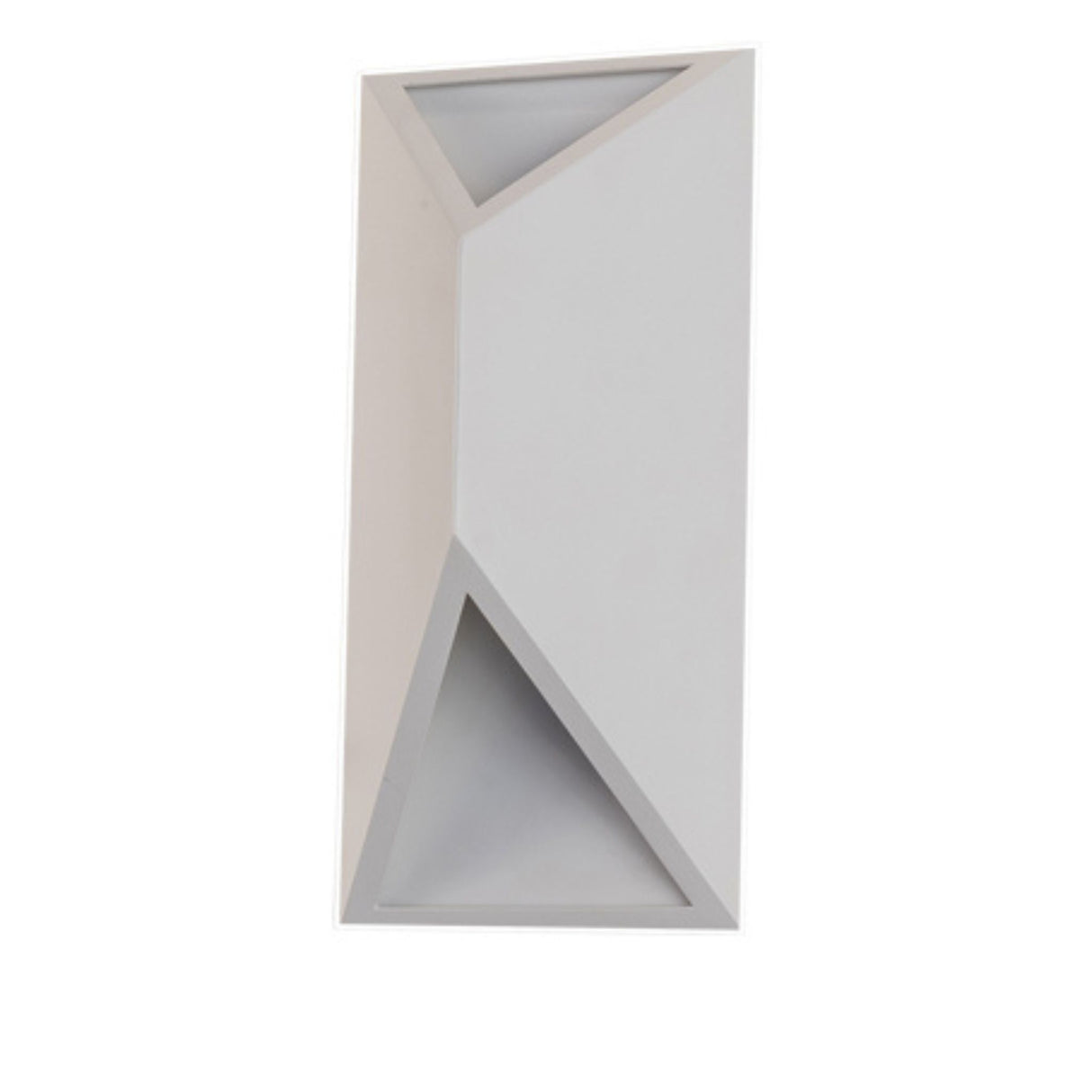Front view of 12-inch Cillian wall sconce with clean white finish.