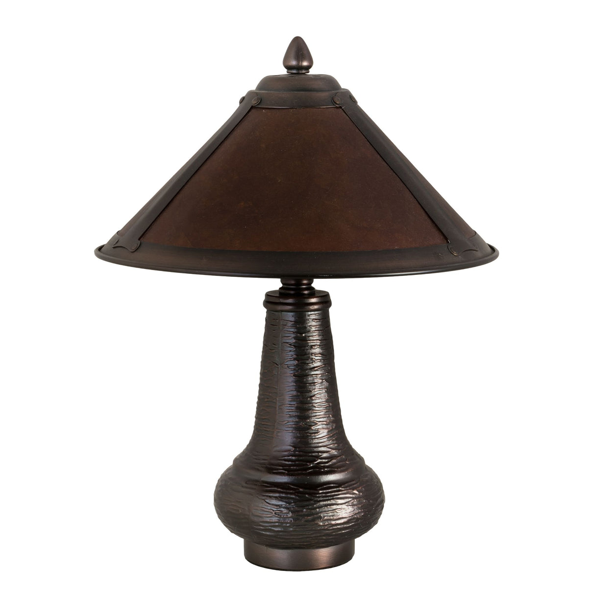 Unlit front view of the 14" High Sutter Accent Lamp showcasing its design.