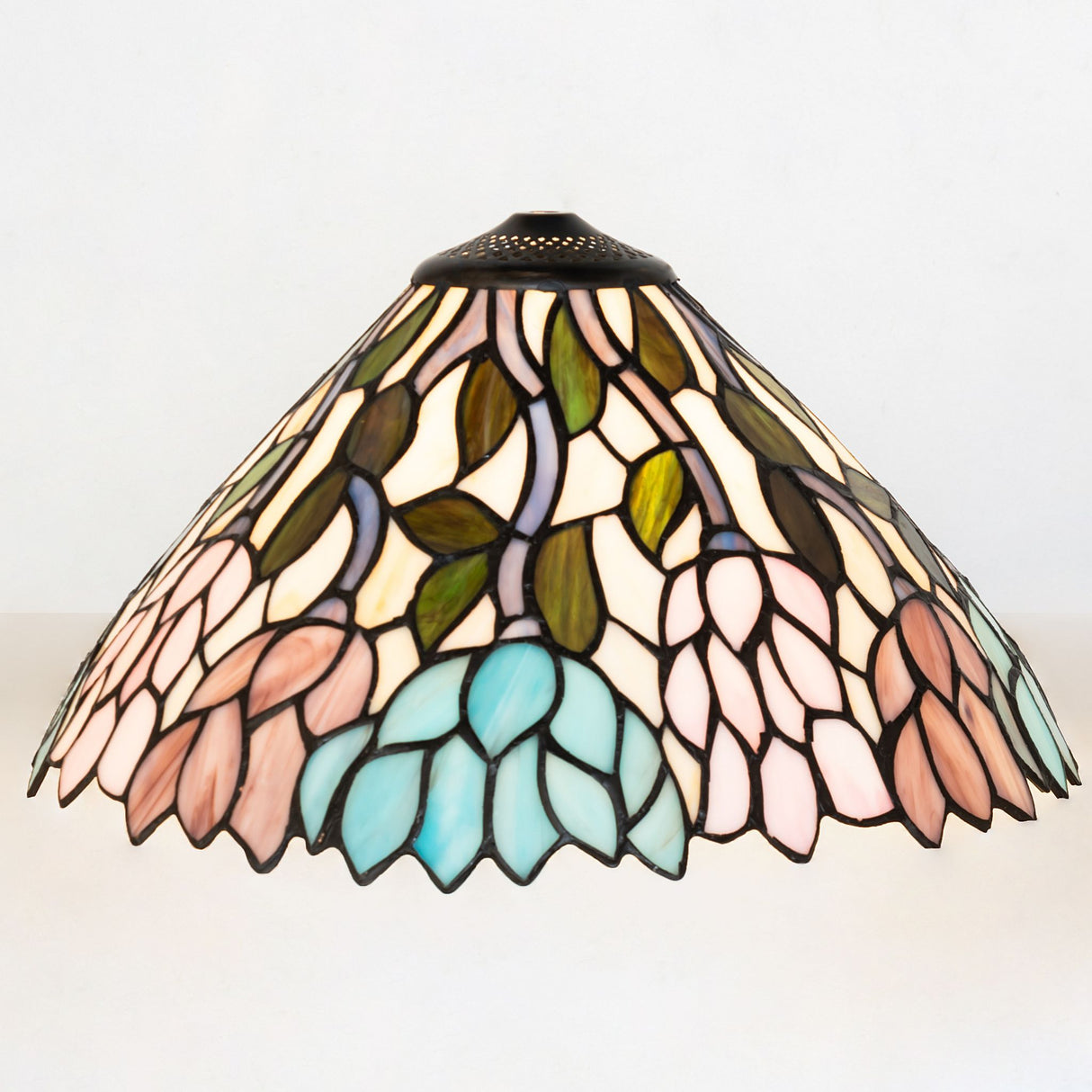 Wisteria shade in an ambient lighting setting highlighting vibrant colors.