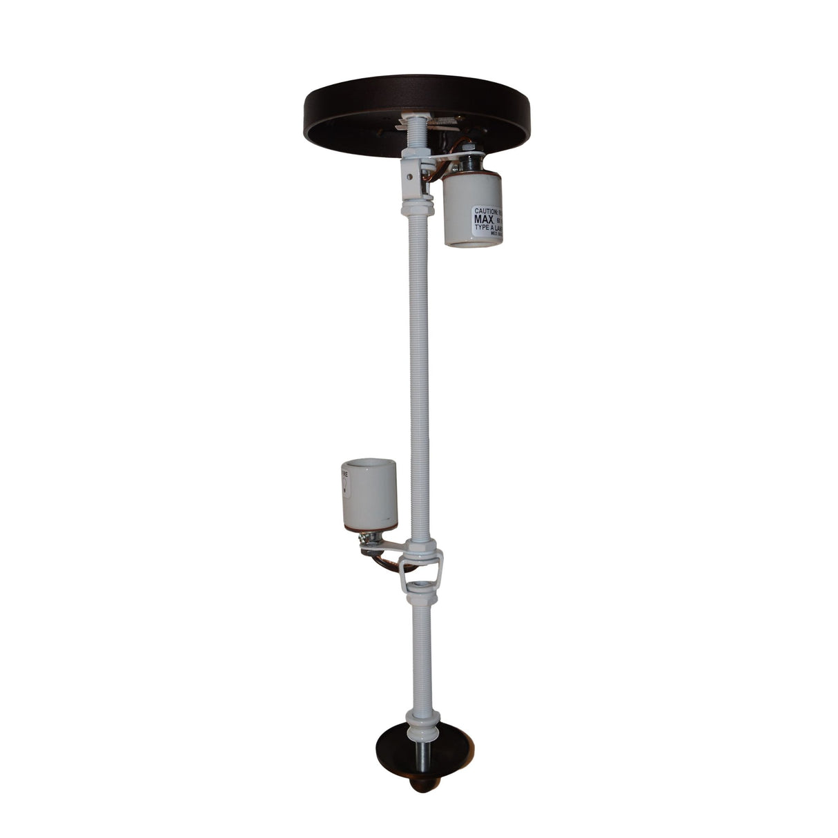 Internal view of Ovum Aquinum flushmount's bulb assembly.
