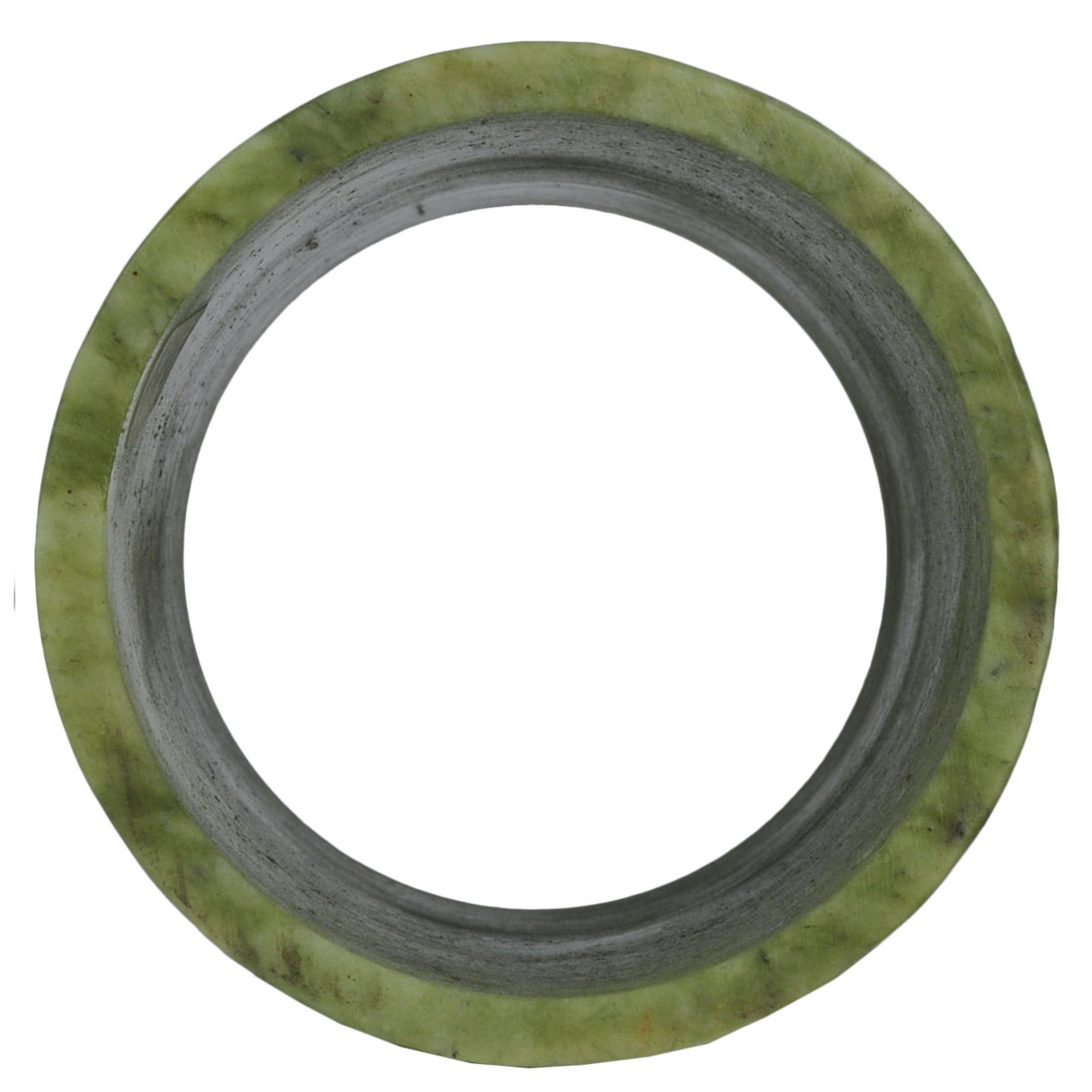 3.5" wide green jade stone cylinder lamp shade.