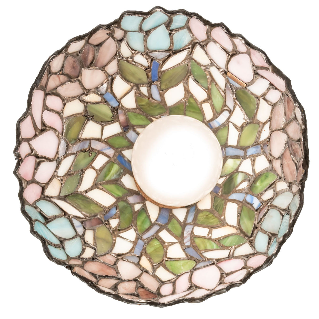 Bottom perspective of the Wisteria Mini Pendant.