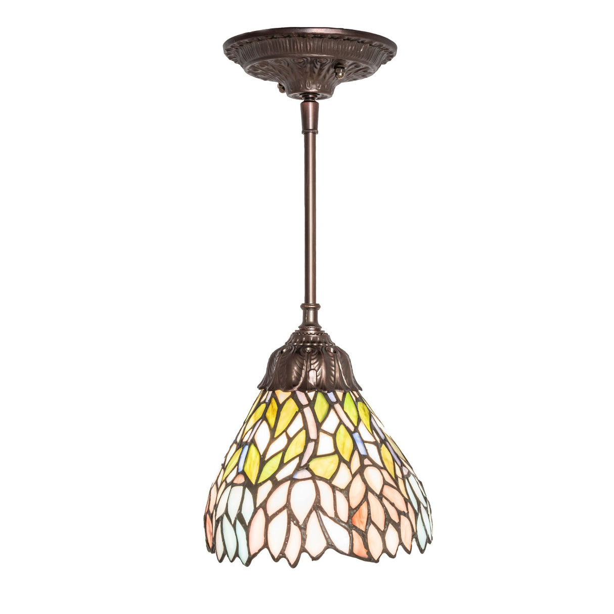 Installed view of Wisteria Mini Pendant showcasing lighting.