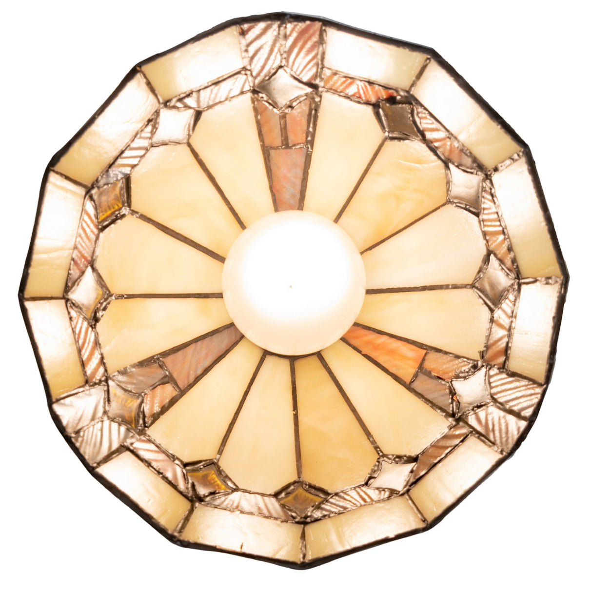 Overhead view of the Belvidere Mini Pendant emphasizing its top detail.