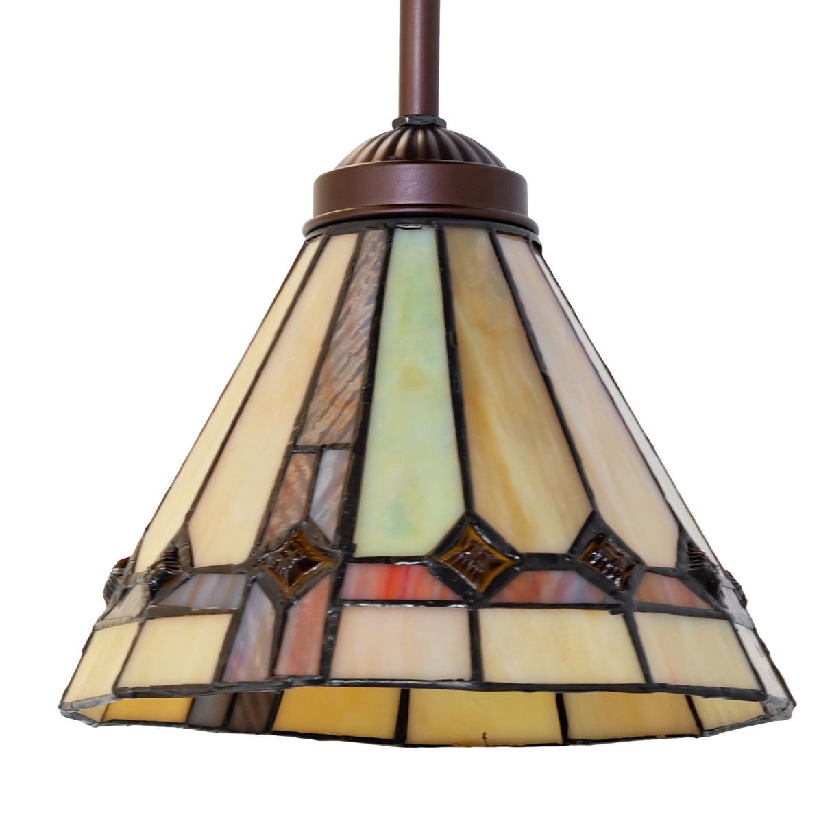 Side view of the Belvidere Mini Pendant highlighting its conical shape.