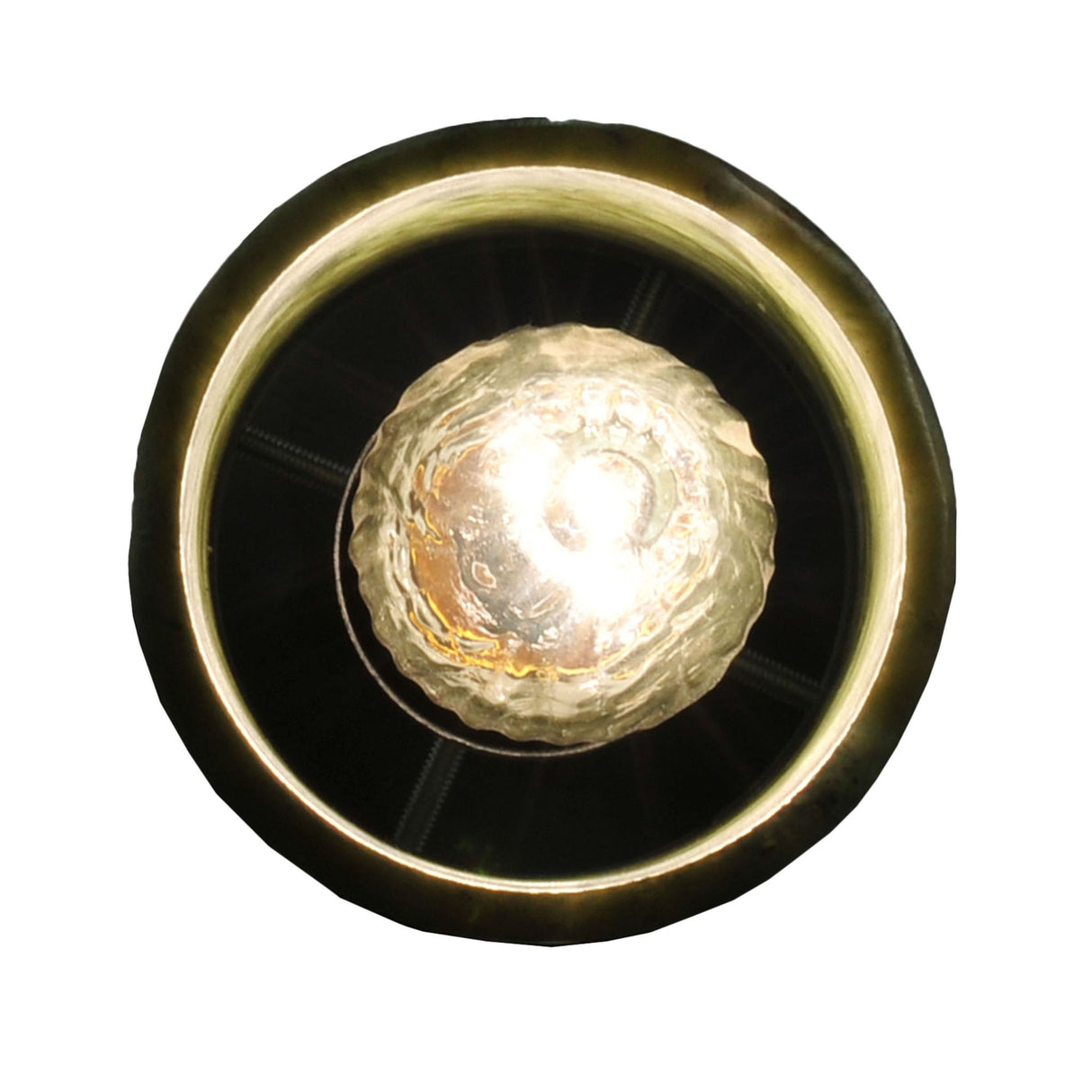 Bottom view of Cilindro Jadestone Mini Pendant, highlighting the translucent stone design.