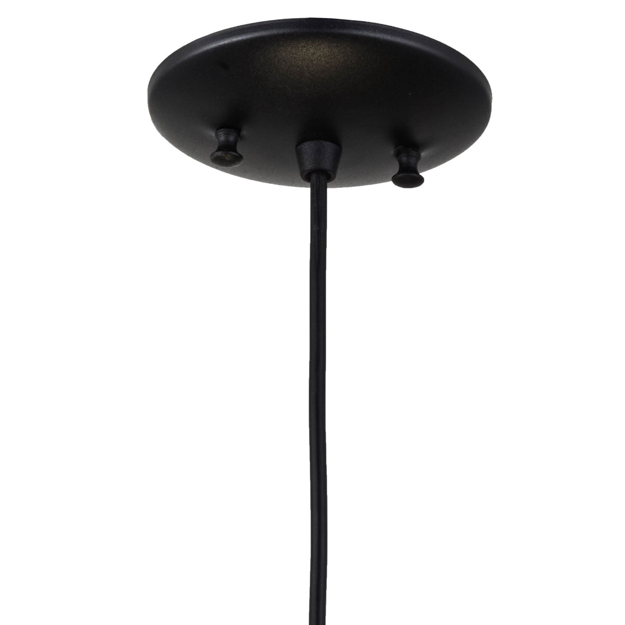 Ceiling attachment of Cilindro Jadestone Mini Pendant with a minimalist black mount.