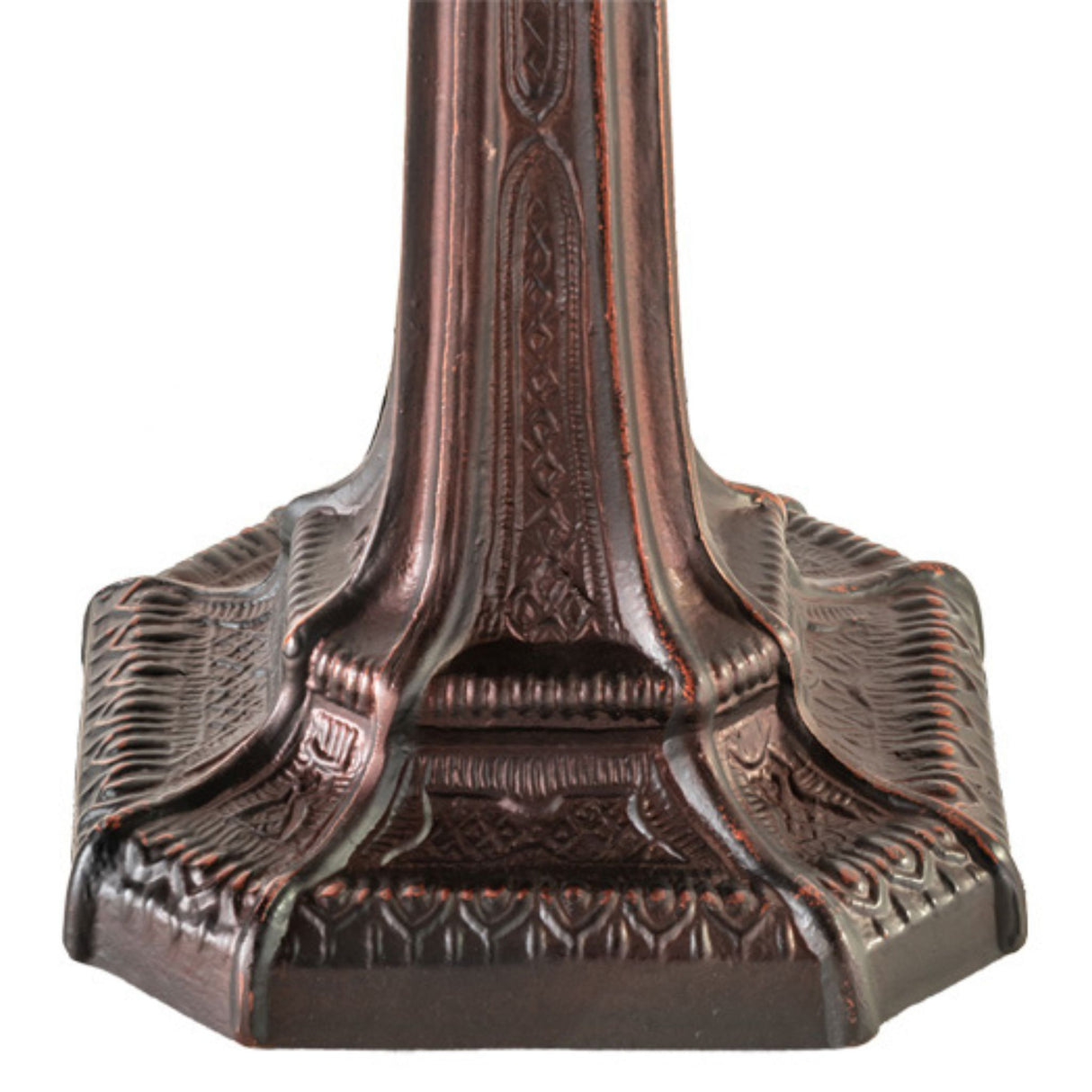 Gothic Table Lamp 10" Base - Mahogany Bronze Elegance