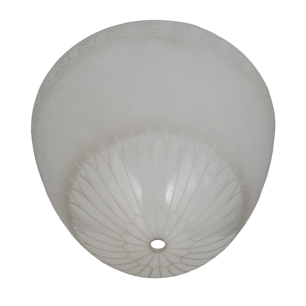 Close-up showing intricate patterns on the Ovum Aquinum shade.