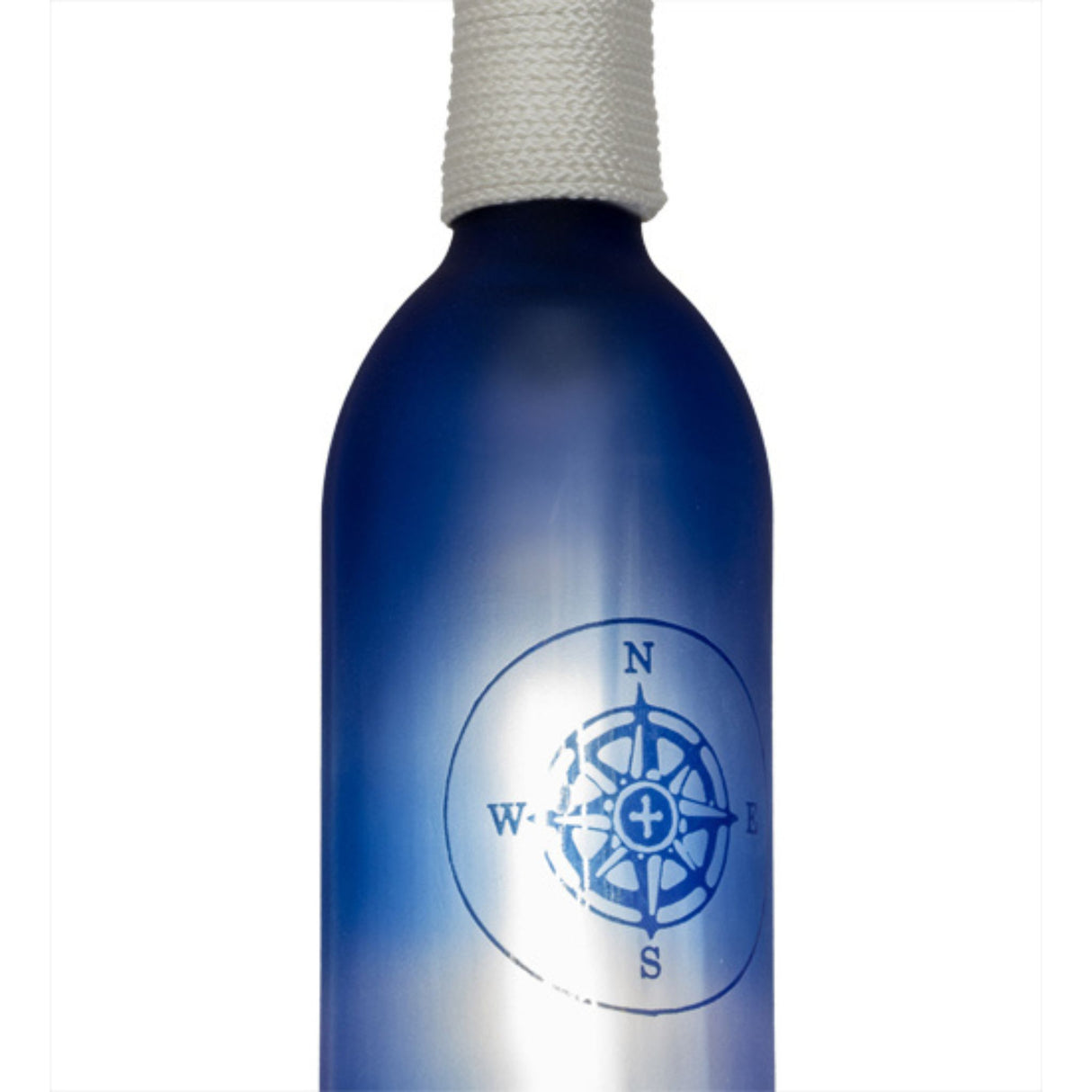Hanging compass design wine bottle pendant.