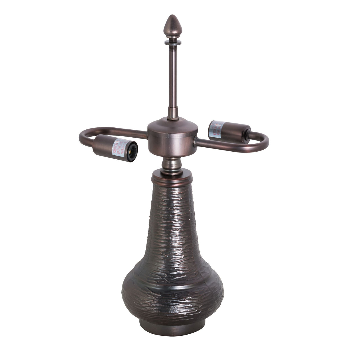 Elegant 15-inch Crafts Table Base with a mahogany bronze finish.