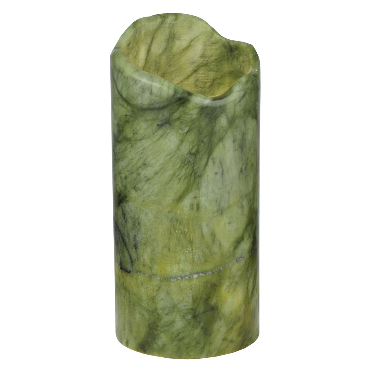 Cylindre Green Jadestone shade with a smooth, polished finish.