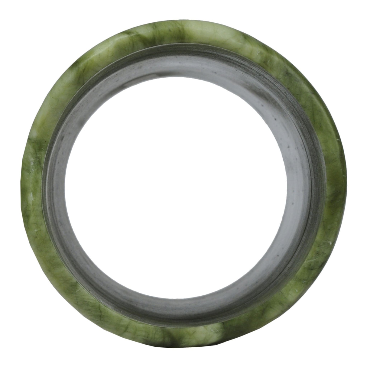 Top-down view of the Cylindre Green Jadestone shade revealing its circular opening.