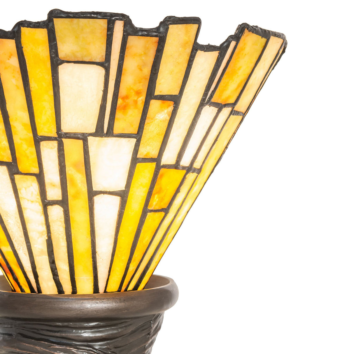 Close-up of the Delta Jadestone Mini Lamp, capturing the fine details of its unique stonework.