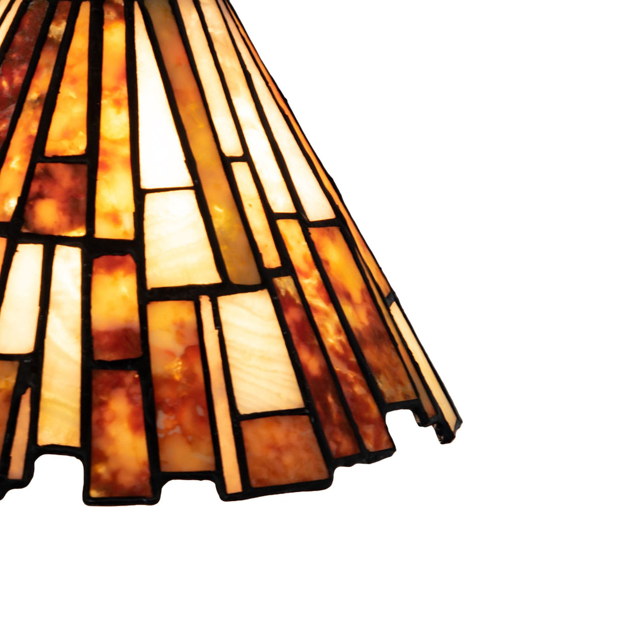 Close-up of the Delta Jadestone Mini Pendant’s detailed shade.