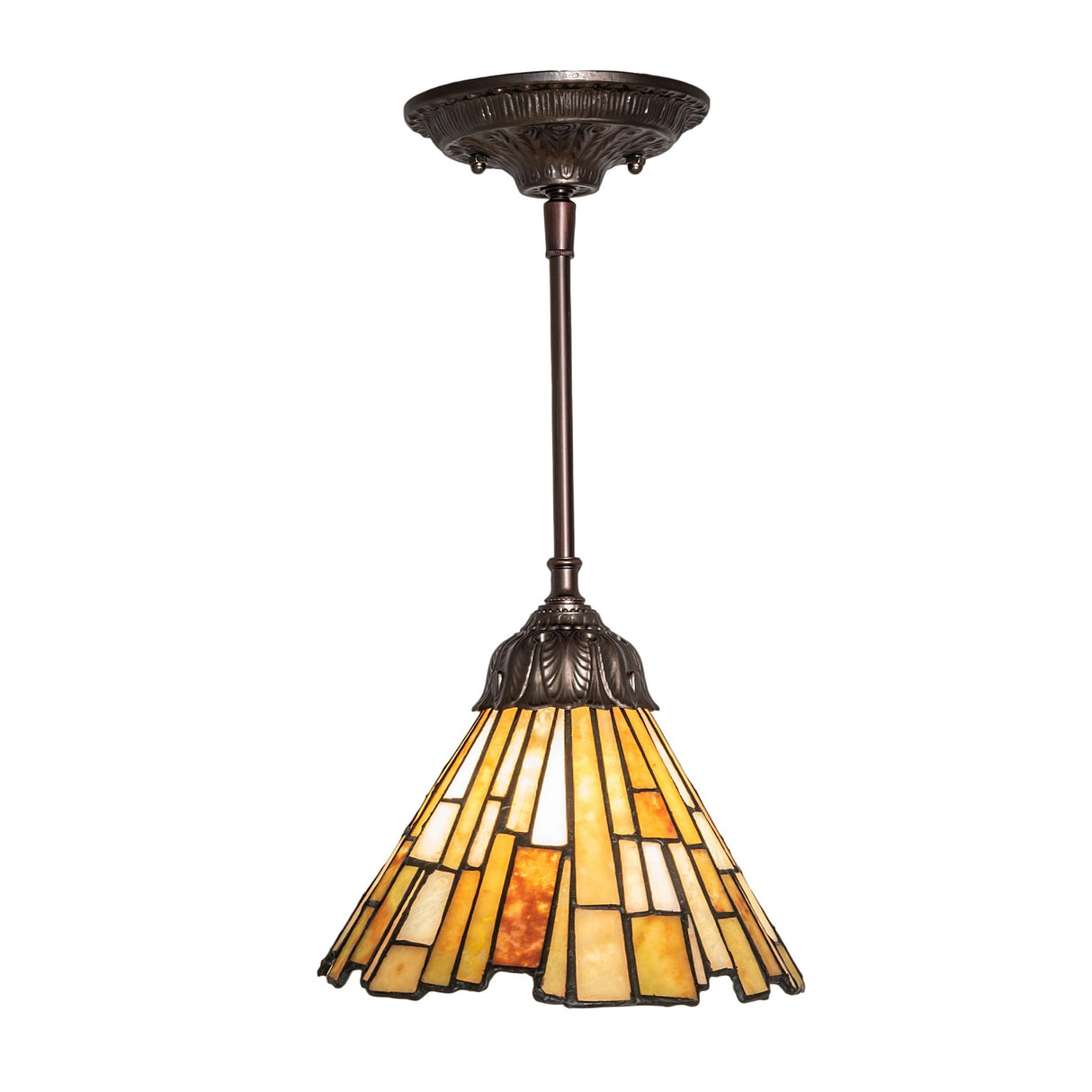 Side view of Delta Jadestone Mini Pendant light.