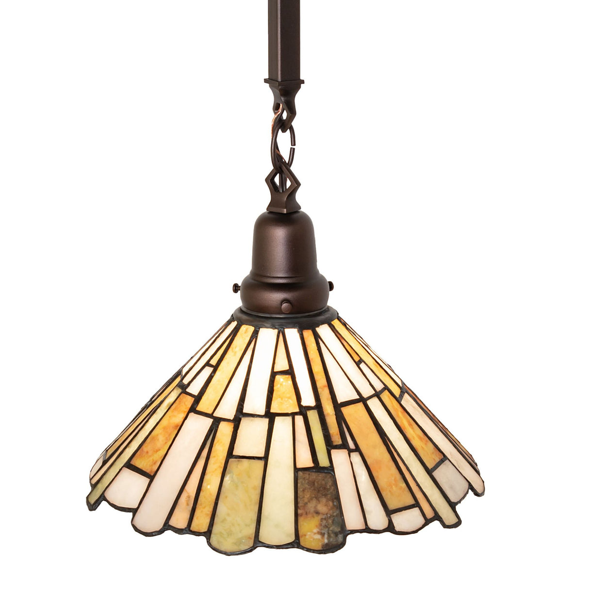 Front view of the Delta Jadestone Pendant with its intricate design.