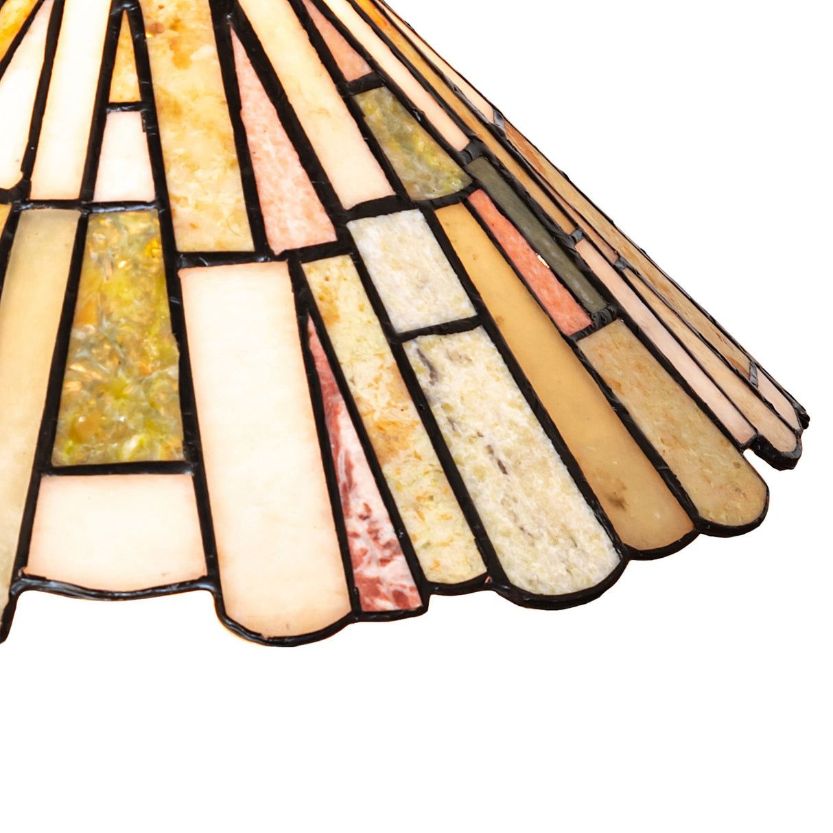 closeup view of jadestone glass texture on delta jadestone shade.