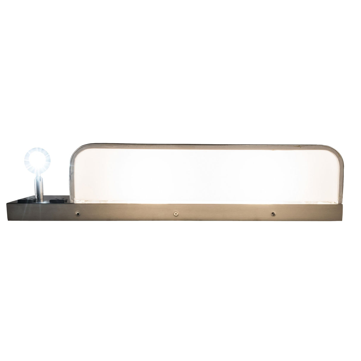 Top view of Finley wall sconce showcasing clean lines.