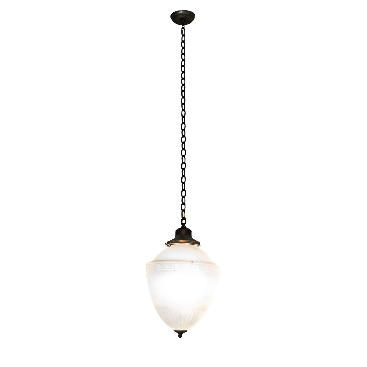 Full length of Ovum Aquinum pendant.