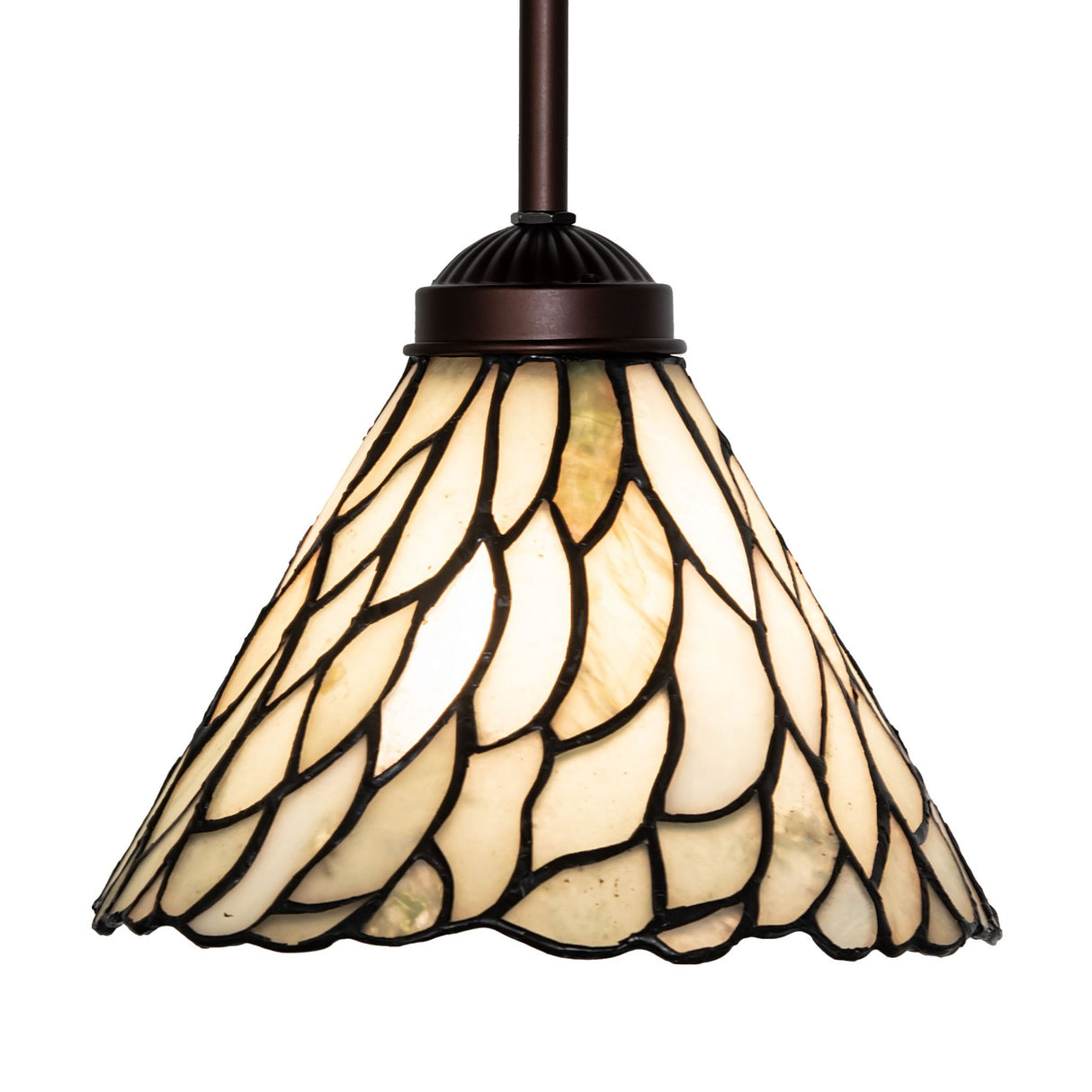 Detailed view of jadestone pendant showcasing natural stone textures.
