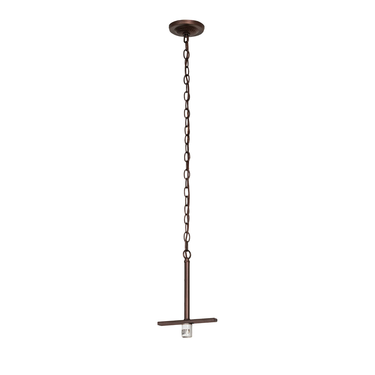Extended chain view showing the adjustable height range of the Jeweled Beehive Pendant.