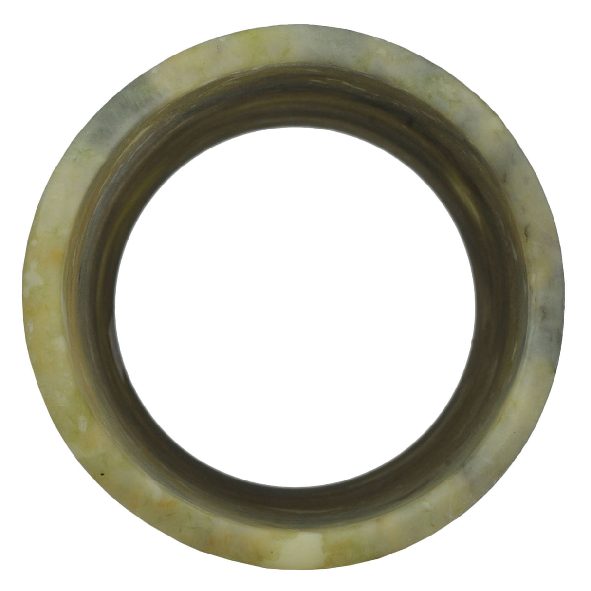 Top-down view of the Light Green Jadestone Cylinder Shade.