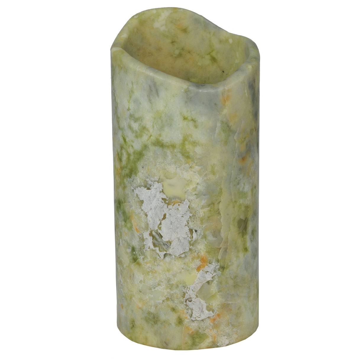 Unlit view of the Light Green Jadestone Cylinder Shade.