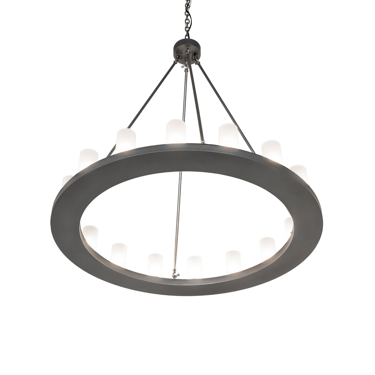 Bottom angle view showing underside of ring and cylinder illumination.