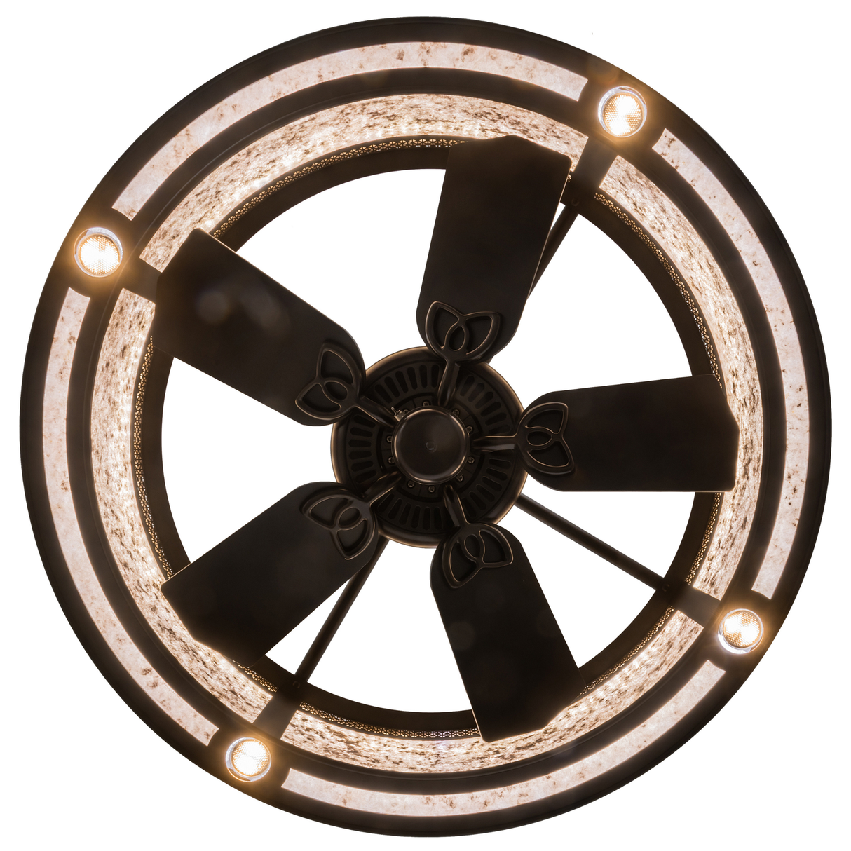 Bottom view of Maglia Semplice Chandel-Air showing fan blades.