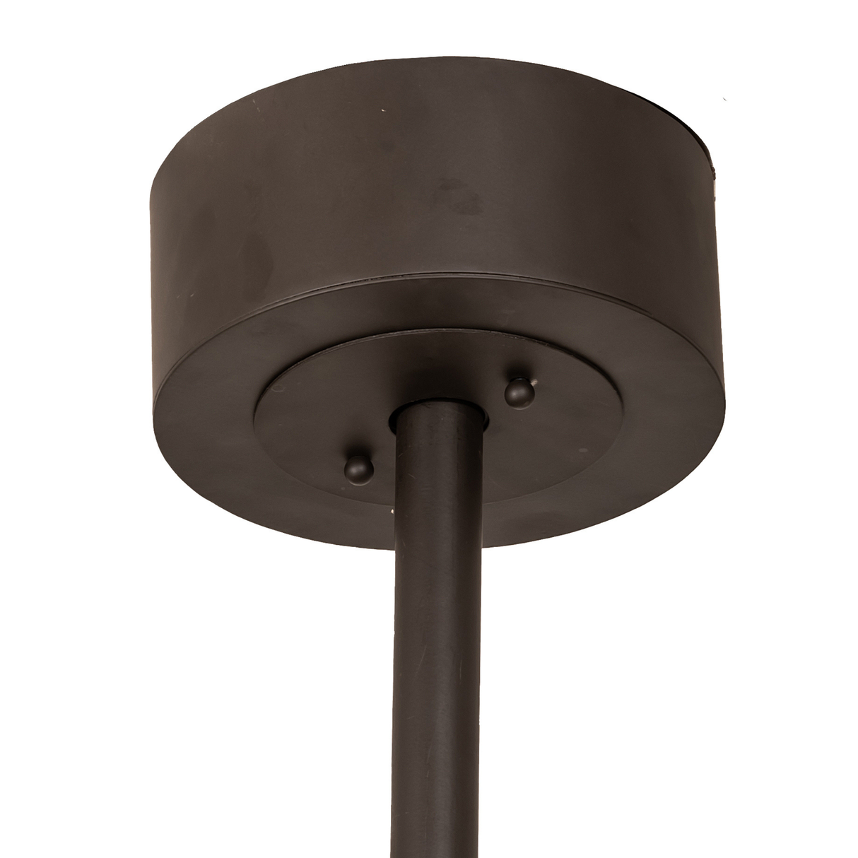 Canopy detail of Maglia Semplice Chandel-Air in bronze finish.