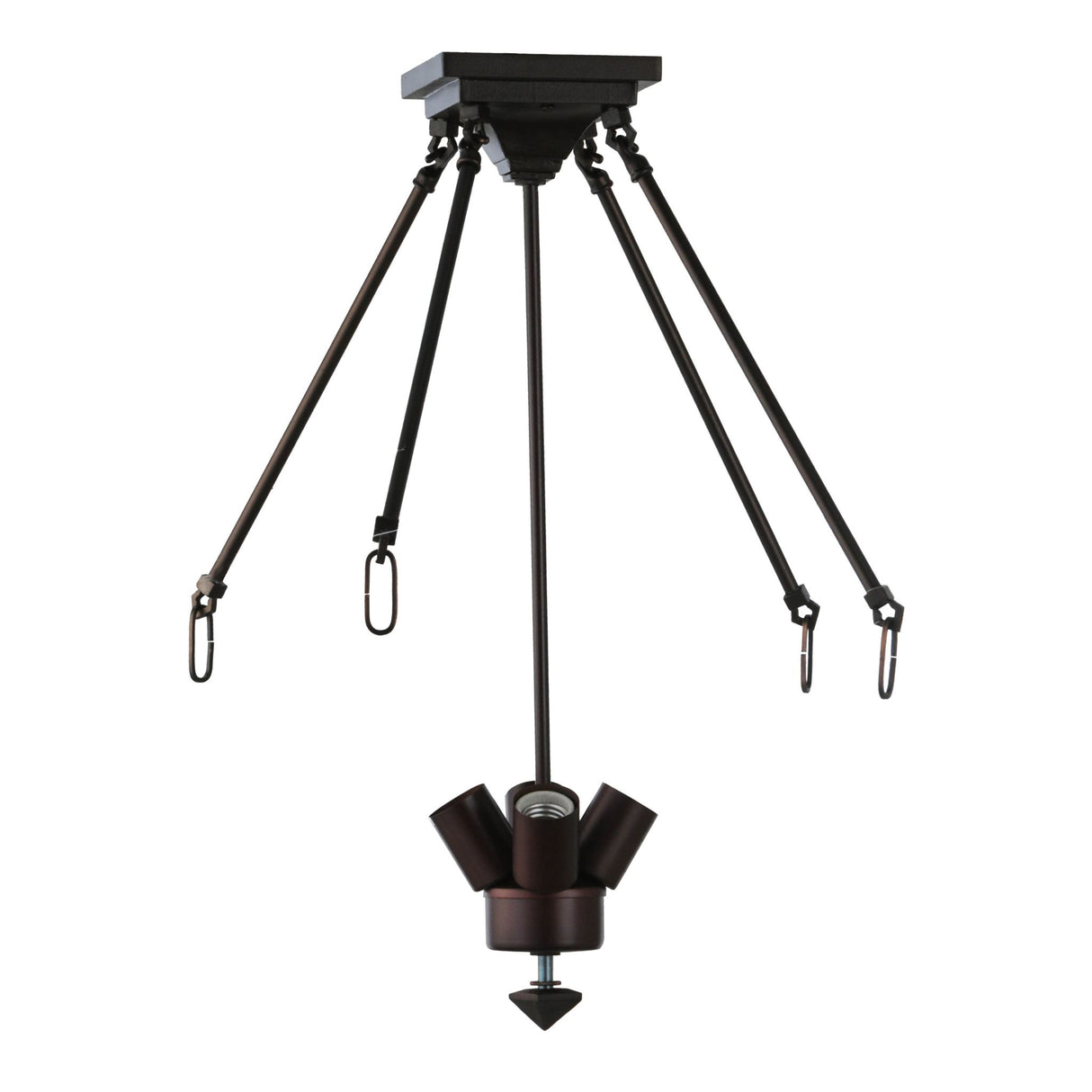Mahogany Bronze 4 Light Semi-Flush Mount showcasing its elegant design.