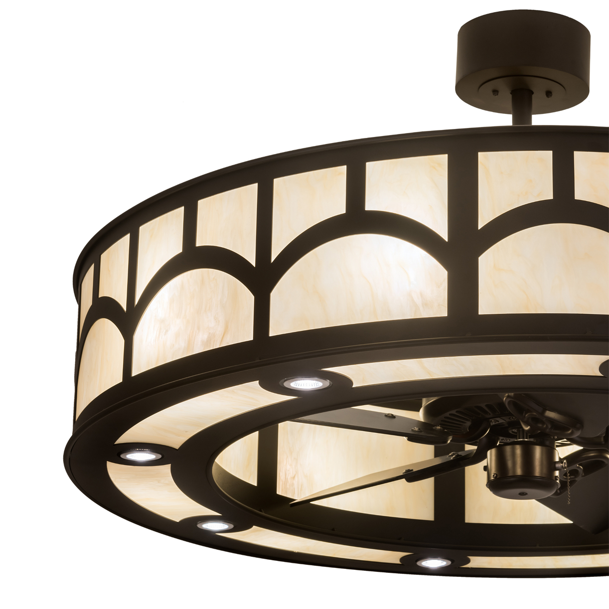 Detailed close-up showing bronze metalwork and Idalight texture.