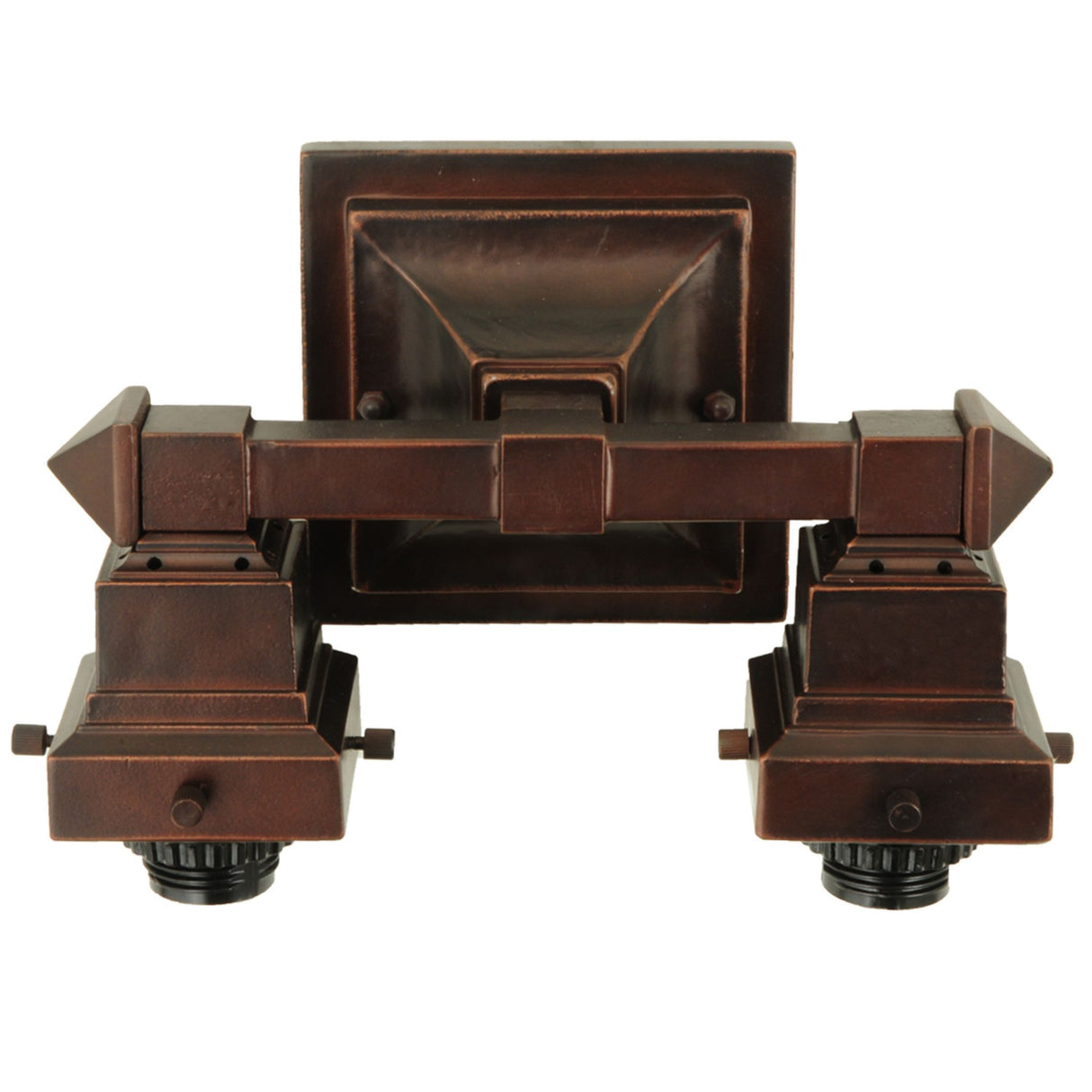 Close-up highlighting the bronze finish and craftsmanship details.