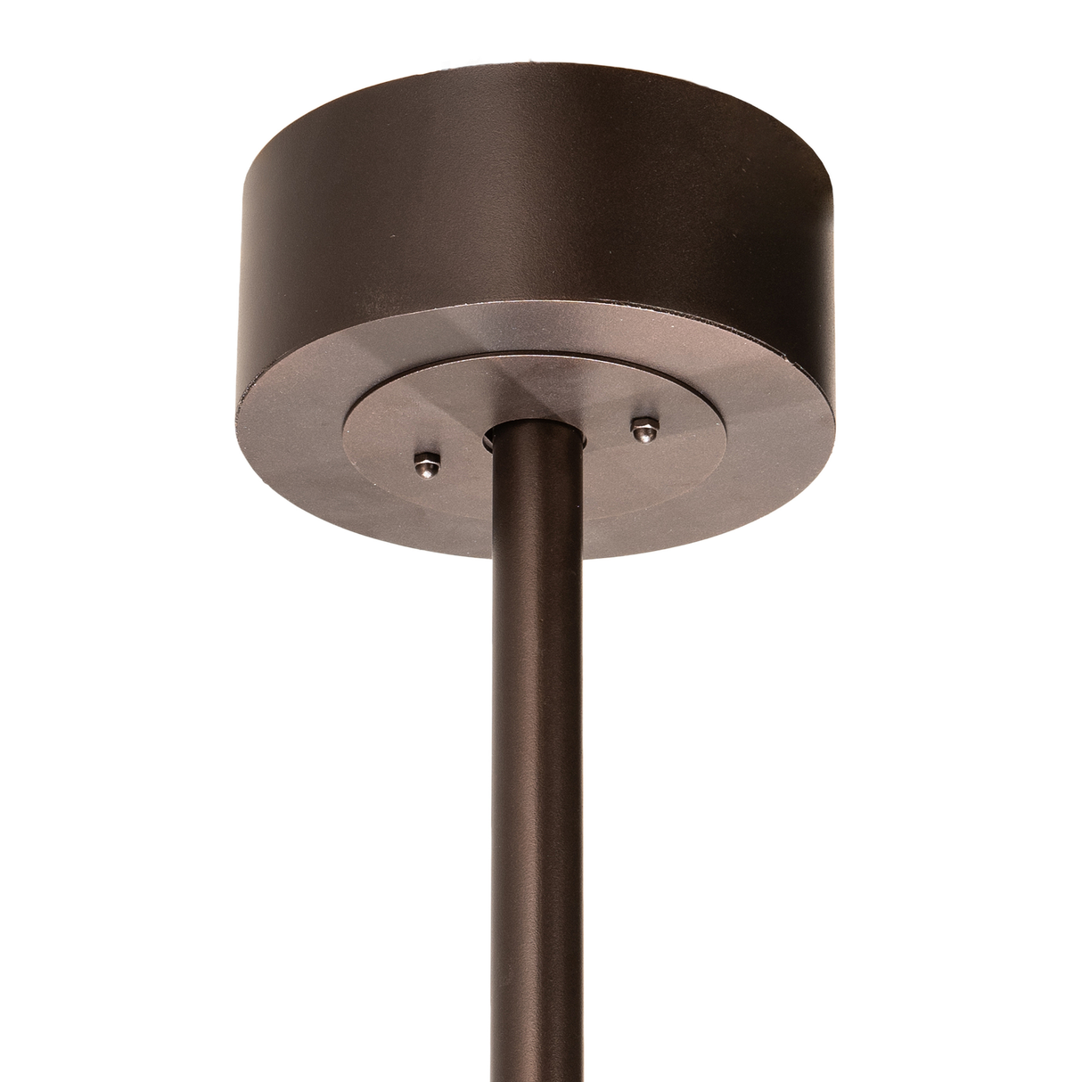 Canopy view of Moose at Dusk Chandel-Air ceiling mount in bronze finish.