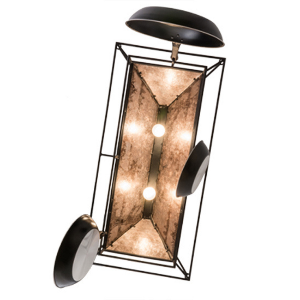 Bottom view showing four interior bulbs of Moose at Lake pot rack.