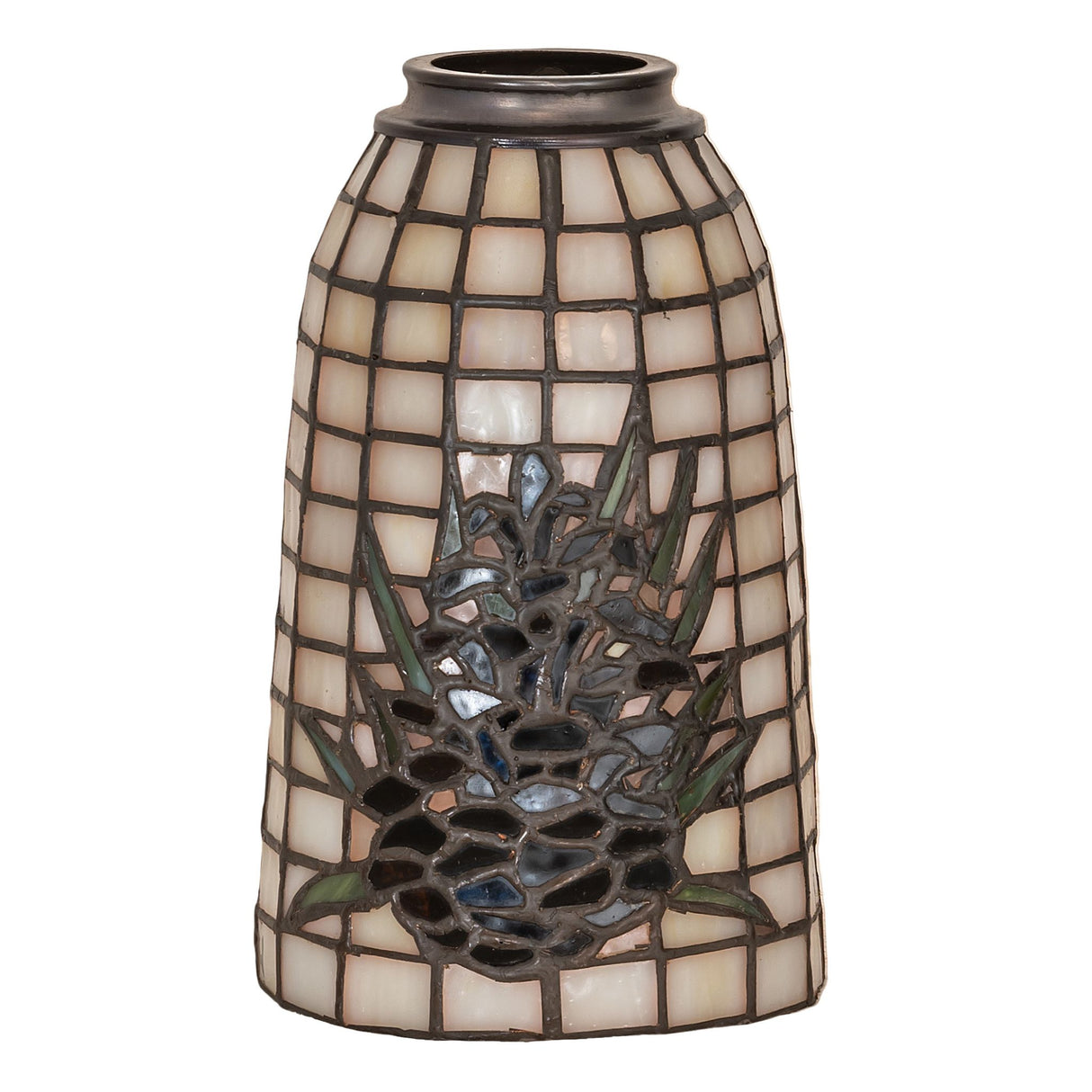 Unlit view of the Pine Barons shade showcasing its natural elegance and charm.