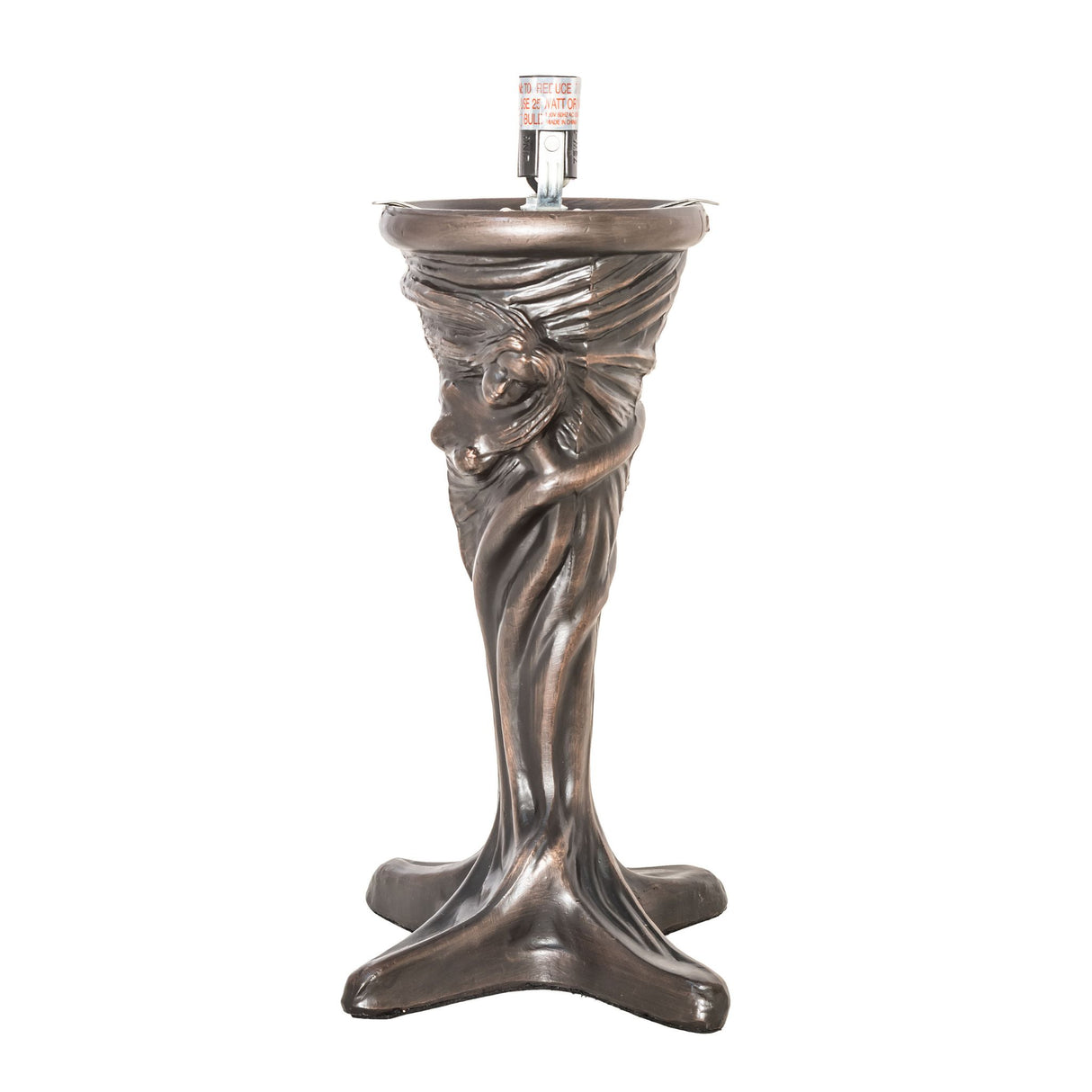 Bottom view of the Pinecone Mini Lamp, showing the sturdy and artistic tree-root-inspired base design.