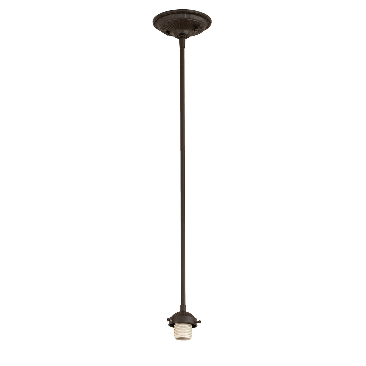 pinecone mini pendant mount with rod showcasing adjustable stem lengths.