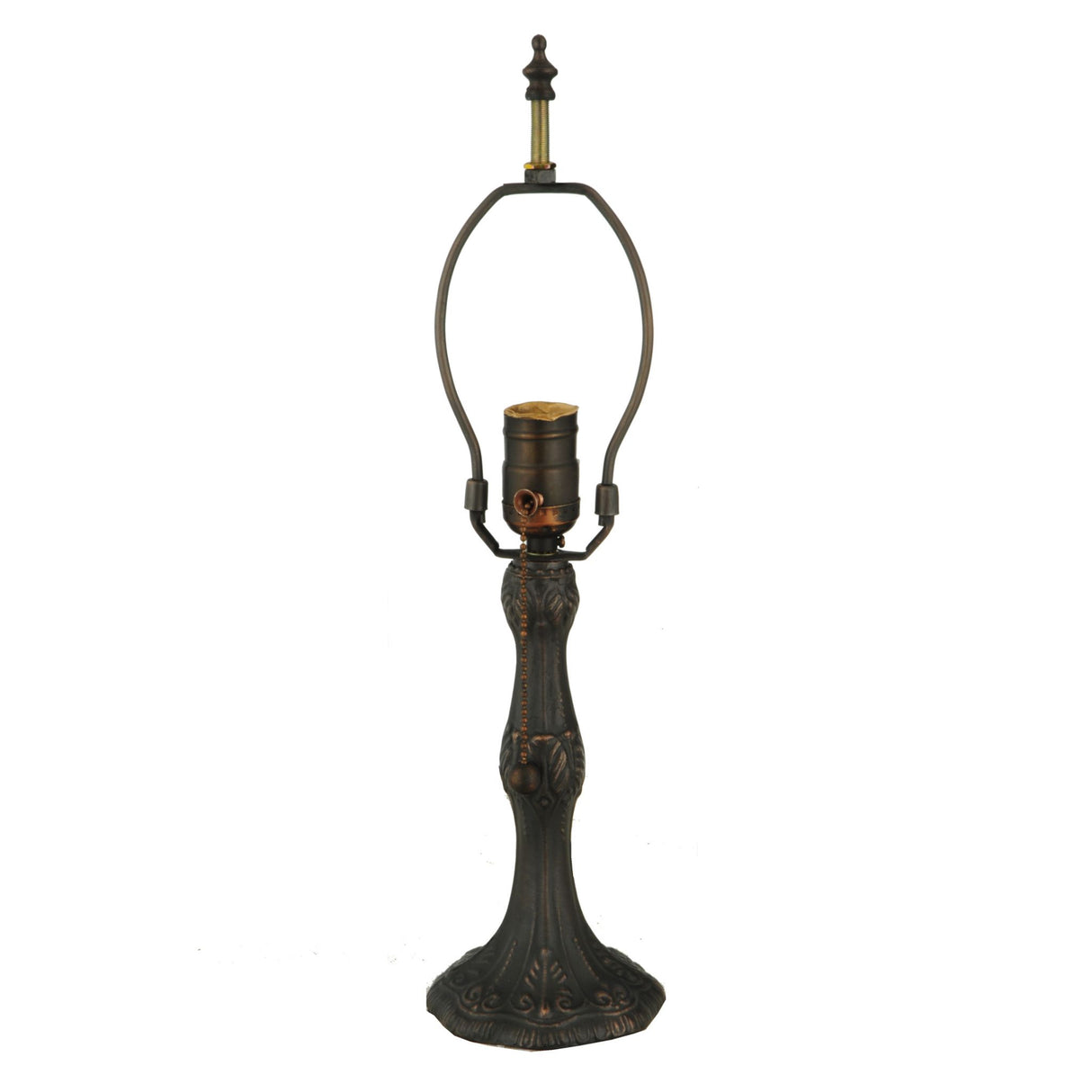 Antique bronze Pompeii table lamp base with vintage detailing.