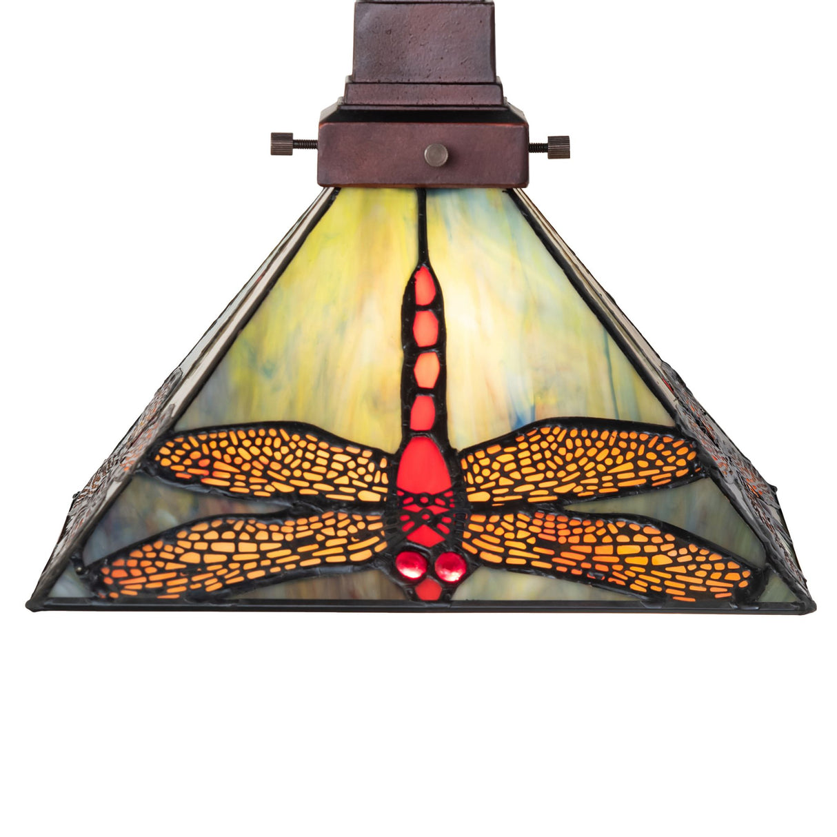Close-up of the Prairie Dragonfly Pendant showing detailed craftsmanship of the dragonflies.
