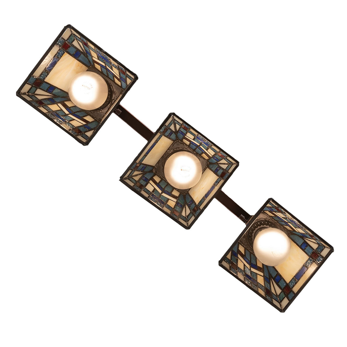 Top view showing artistic detailing of Prairie Wheat Vanity.