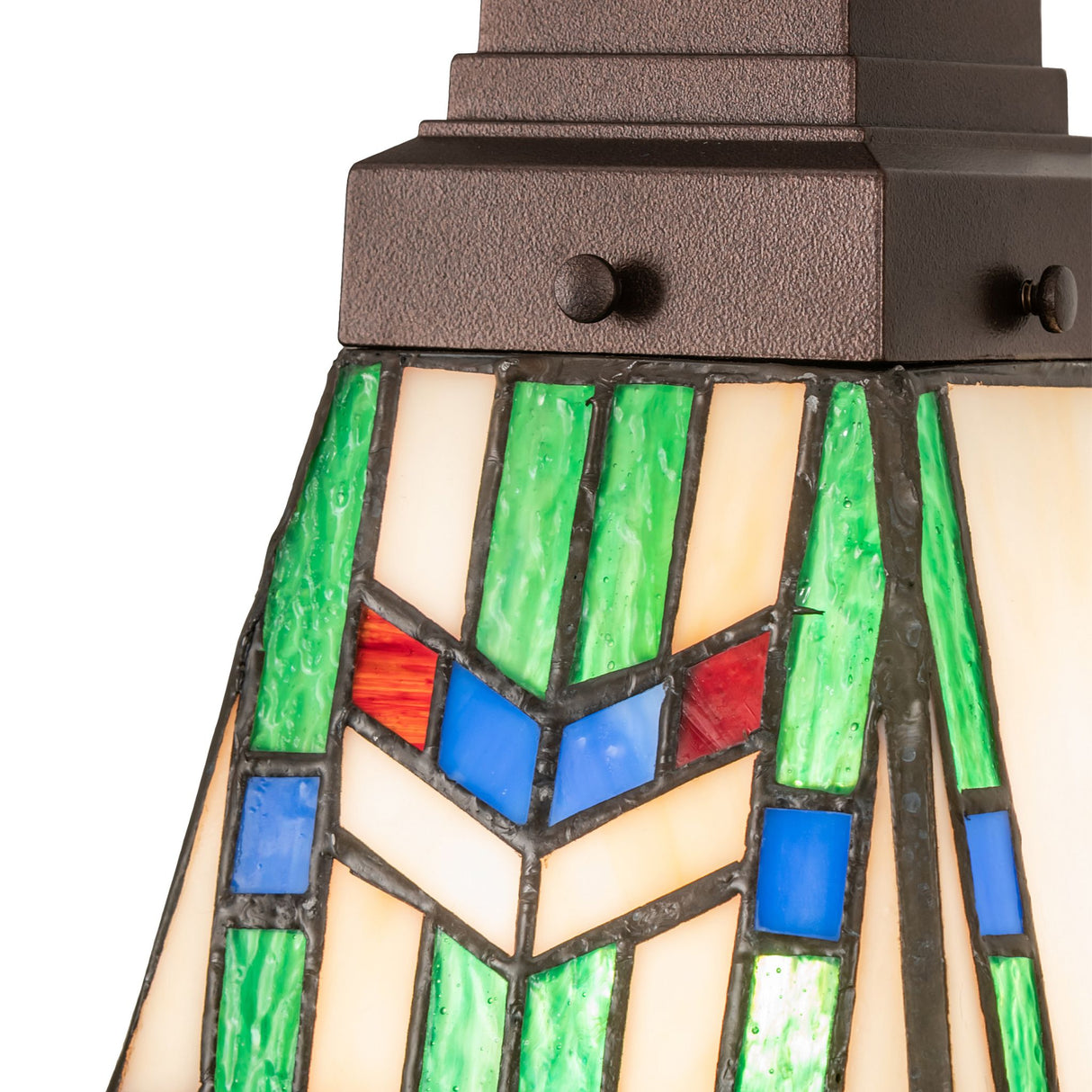 Close-up of Prairie Wheat stained glass pattern and texture.