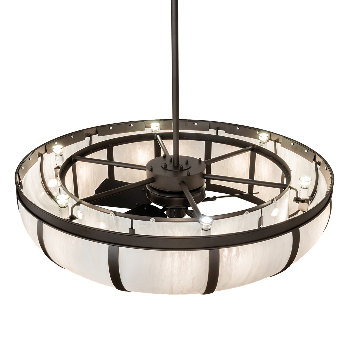 Top angle view displaying inner lights and frame details.
