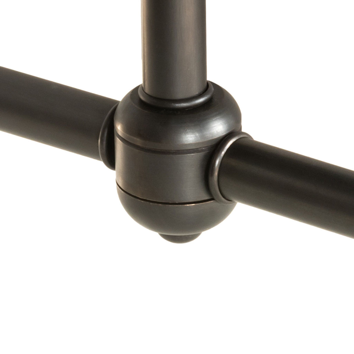 Detailed view of the joint construction in the Pronograde Jack 2 Light Flushmount.