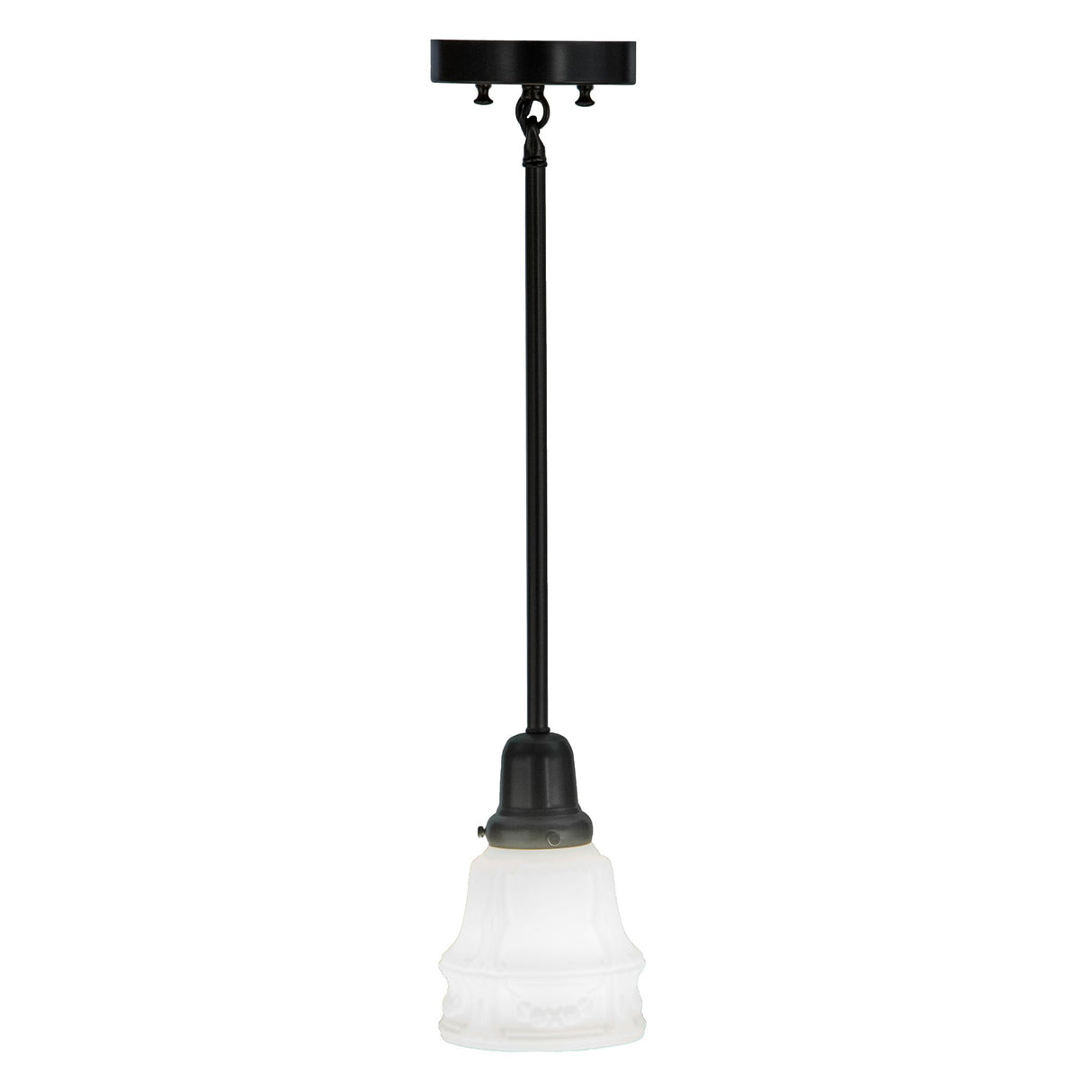 Front perspective of the Revival Garland Pendant, highlighting the classic design and warm finish.