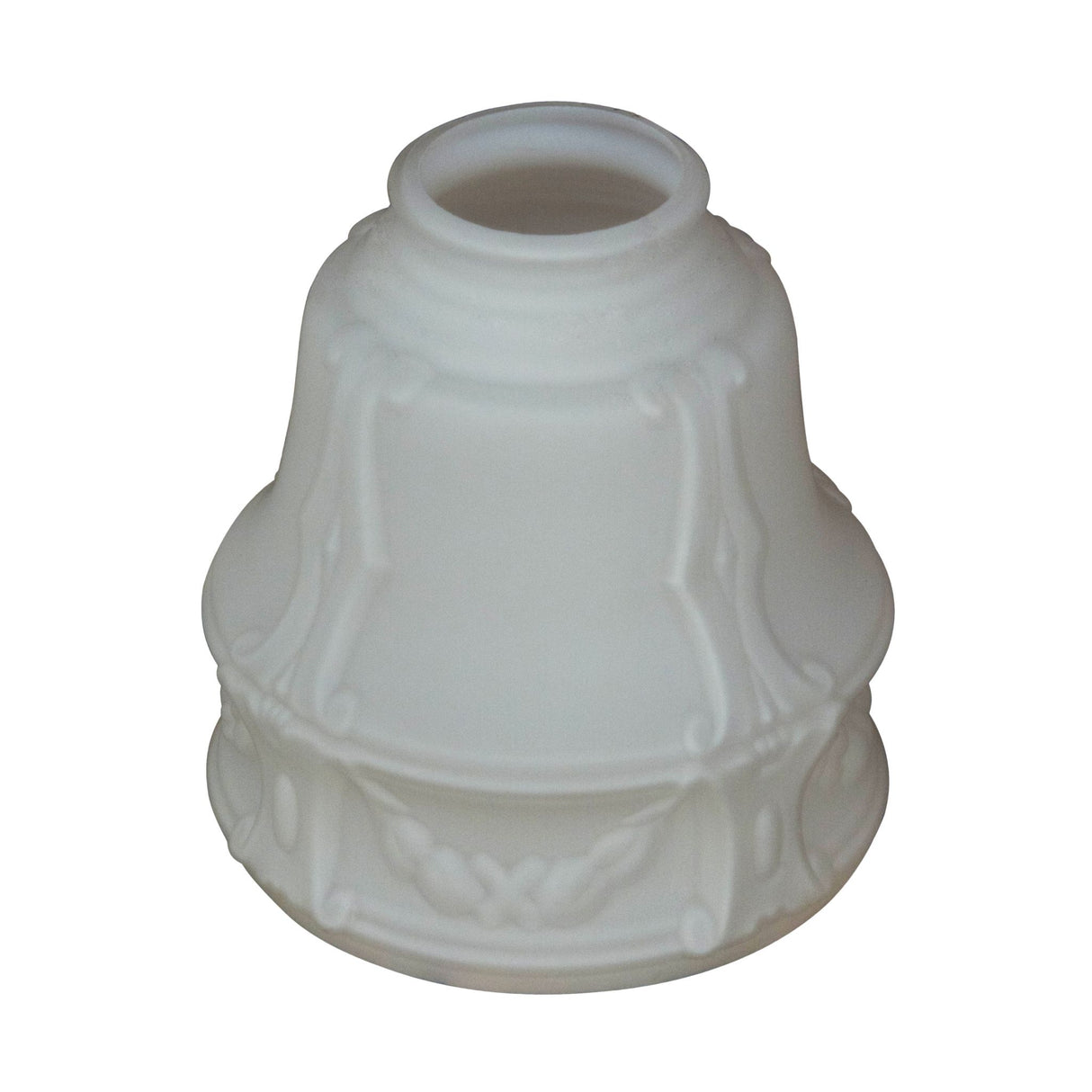 Standalone Revival Garland Pendant glass shade with intricate embossed detailing.