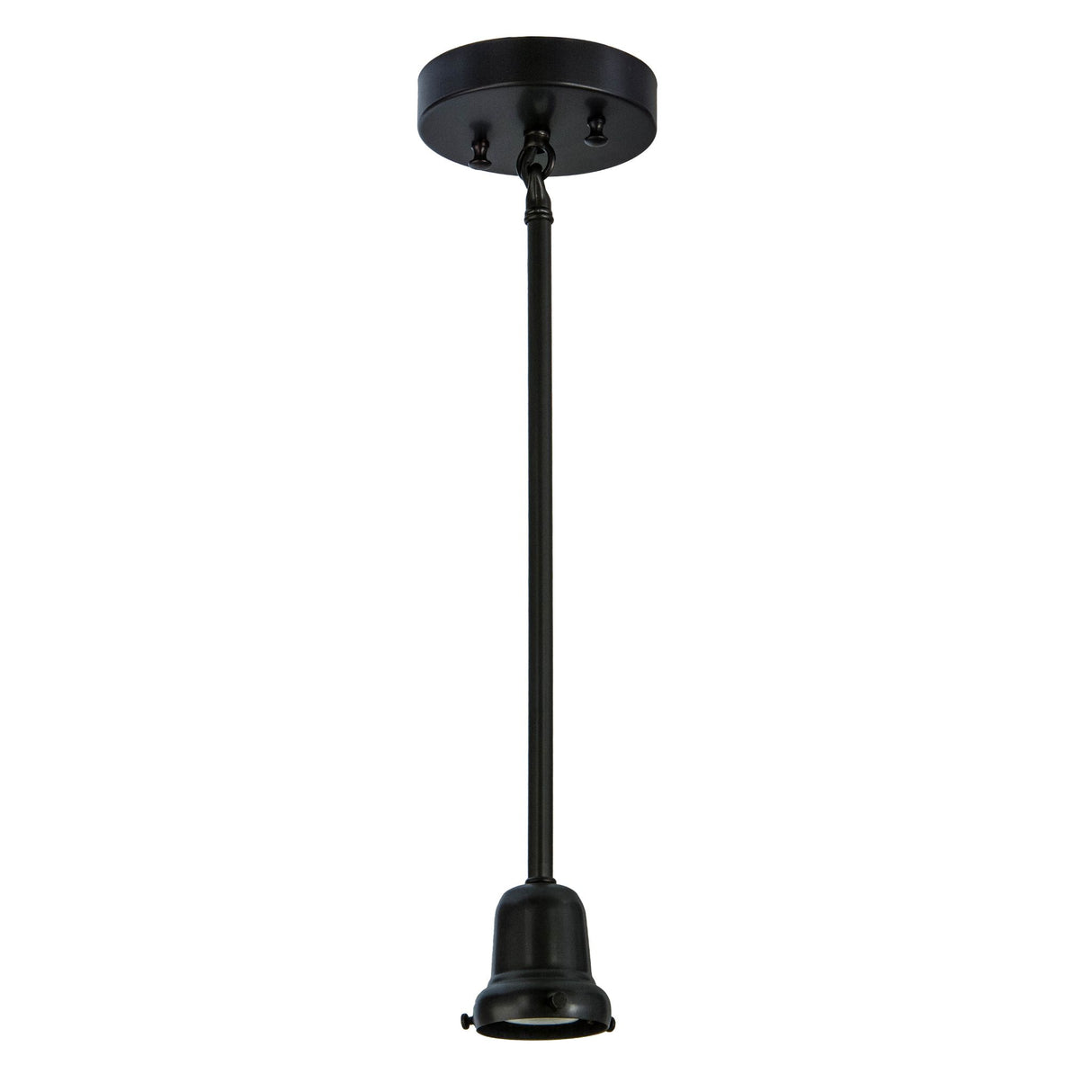 Revival Garland Pendant fixture shown without its shade, displaying the bulb holder and frame.