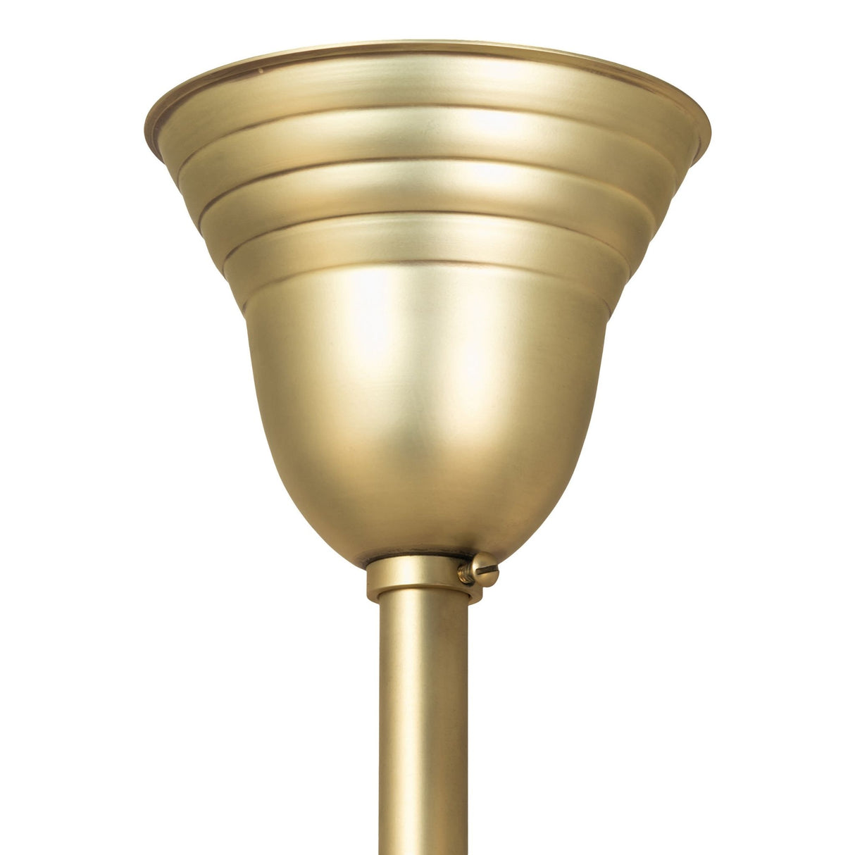 Close-up of canopy hardware on Revival gas & electric 12-light chandelier.