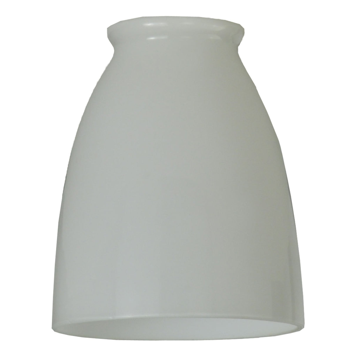 White opal Revival Goblet glass shade shown from an angled perspective.